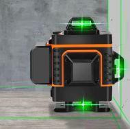 4D 16riadková laserová vodováha BIGSTREN – presný 360° zelený laser