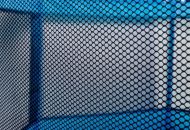 Textilná ohrádka pre deti 115 x 65 cm - modrá