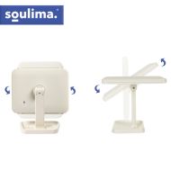 Kozmetické zrkadlo LED, 3x zväčšenie, 600 mAh, krémovo biela LED Soulima 26952