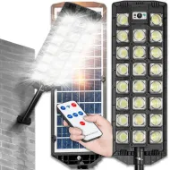 Pouličná solárna lampa s pohybovým senzorom 600 LED 2000W