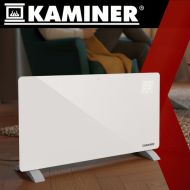 Sklenený elektrický ohrievač KAMINER ZELVA 2500 W – moderné kúrenie s Wi-Fi ovládaním a diaľkovým ov