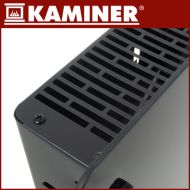 Sklenený elektrický ohrievač KAMINER ZELVA 2500W čierny – moderné kúrenie s Wi-Fi ovládaním