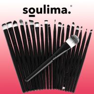 Sada kozmetických štetcov 20 kusov čierna Soulima 8544