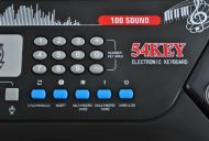 Elektronické klávesy 54 kláves čierne + mikrofón