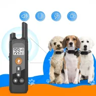 Elektrický výcvikový obojok pre psa RC-K-1337 - vodeodolný, dosah 800 m