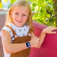Detské chytré hodinky s GPS lokátorom a fotoaparátom - Smartwatch Ružové