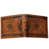 100 Dollars - Hnedá peňaženka