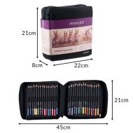 Umelecká sada Maaleo 26519 – 120 farebné pastelky + skicák + kniha kreslenia + puzdro na zips