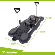 Deska na pilates a jógu TRIZAND – multifunkční fitness trenažér s LCD počítadlem