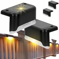 4× Solárna LED schodová lampa – vodoodolné osvetlenie na schody a terasu - RC-K-2189