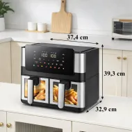 Teplovzdušná fritéza Air Fryer RC-K-2367, 8 l, 2000 W, 2 koše