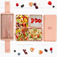 Dvojposchodový lunchbox 1400ml nádoba na jedlo - ružová