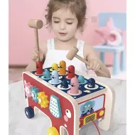 Drevený slon s kladivom Kruzzel 20349