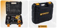 POWERMAT PM-WA-16.8V-1.5M aku vŕtačka / skrutkovač 16,8 V, 2× batéria 1,5 Ah, príslušenstvo