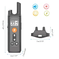 Elektrický výcvikový obojok pre psa RC-K-1337 - vodeodolný, dosah 800 m