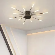 RC1244 Moderné stropné LED svietidlo Ohňostroj, 12 W, 4000 K, čierno-zlaté