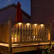 4× Solárna LED schodová lampa – vodoodolné osvetlenie na schody a terasu - RC-K-2189