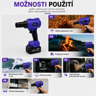 ADM7101 Aku výkonný fúkač 21 V 400 W