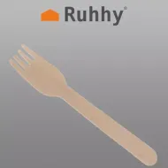 Jednorazové drevené vidličky 100 ks Ruhhy 20697