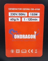 Generátor ozónu ONDRAGON OD0150 – 155 W | 60 000 mg/h