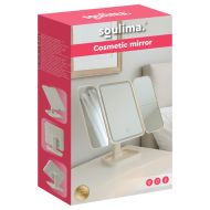 Kozmetické zrkadlo LED, 3x zväčšenie, 600 mAh, krémovo biela LED Soulima 26952