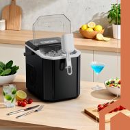 Ruhhy 27708 Výrobník ľadu 1,2 l čierny – 12 kg ľadu za 24 hodín