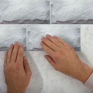 Samolepiace kamenné obklady - biele