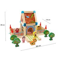 Stavebnice Dom – 268 dielikov pre kreatívne hranie, učenie a rozvoj zručností Kruzzel 26452