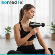Masážna pištoľ ISOMEDIX 26441 – 30 úrovní intenzity, 12 nástavcov