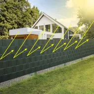 Plotová tieniaca fólia 19 cm x 35 m, 450g/m2, zelená Gardlov 23699