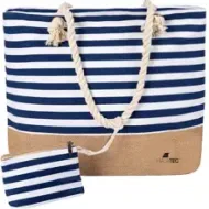 Plážová taška 22 L modro-biela Malatec 21157