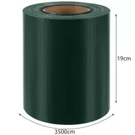 Plotová tieniaca fólia 19 cm x 35 m, 450g/m2, zelená Gardlov 23699