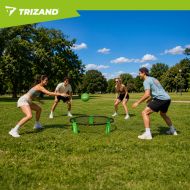 Súprava na mini volejbal Trizand 27554 Roundnet 90 cm s 3 loptičkami a pumpičkou