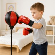 Detská boxerská sada 3v1 – boxovacie vrece, boxovacie gule a rukavice s pumpičkou 26094