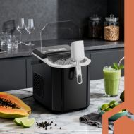 Ruhhy 27708 Výrobník ľadu 1,2 l čierny – 12 kg ľadu za 24 hodín