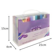 Akrylové fixy MAALEO 25813 – 36 farieb | vodeodolné dekoratívne fixy s akrylovou farbou