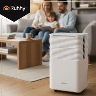 Odvlhčovač vzduchu RUHHY DRYZIX – kondenzačný odvlhčovač 12 l/24 h s WiFi, časovačom a hygrostatom