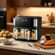 Teplovzdušná fritéza Air Fryer RC-K-2367, 8 l, 2000 W, 2 koše