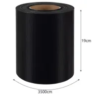 Plotová tieniaca fólia 19 cm x 35 m, 450g/m2, čierna Gardlov 23698