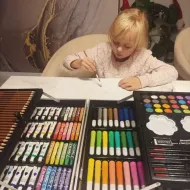 Súprava na maľovanie v kufri s jednorožcom 144 ks Maaleo 22768