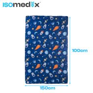 Záťažová prikrývka antistresová pre deti 4 kg, 100 x 150 cm, modrá Isomedix 26897