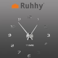DIY veľké nástenné hodiny Ruhhy 22143