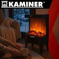 Elektrický krb KAMINER EMBEGO 2000 W s plameňovým efektom