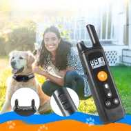 Elektrický výcvikový obojok pre psa RC-K-1337 - vodeodolný, dosah 800 m