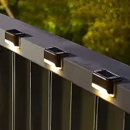 4× Solárna LED schodová lampa – vodoodolné osvetlenie na schody a terasu - RC-K-2189