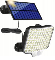 Solárne vonkajšie 106 LED COB osvetlenie, IP65, pohybový senzor