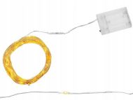 Svetelná reťaz 100LED - 10m na 3XAA - Teplá biela