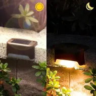 4× Solárna LED schodová lampa – vodoodolné osvetlenie na schody a terasu - RC-K-2189
