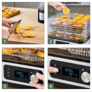 RC-K-2491 Sušička potravín 400 W, 35-70 ° C, 5 poschodí, časovač