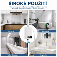 ADM2228 Beztlakový prietokový elektrický ohrievač vody 3500 W s digitálnym LED displejom